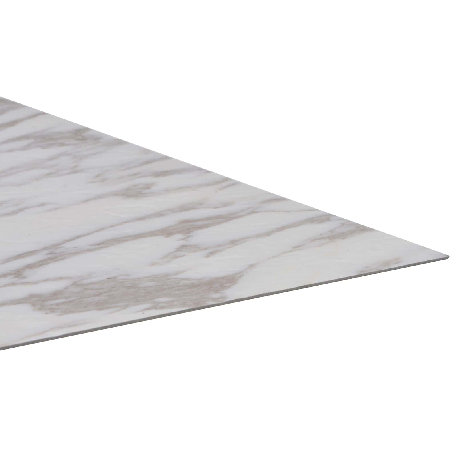 vidaXL Bodenplanken 5,11 m² 55 pcs PVC Weiß Marmor