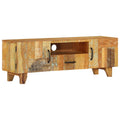 vidaXL TV-Schrank Handgeschnitzt 120x30x40 cm Altholz Massiv