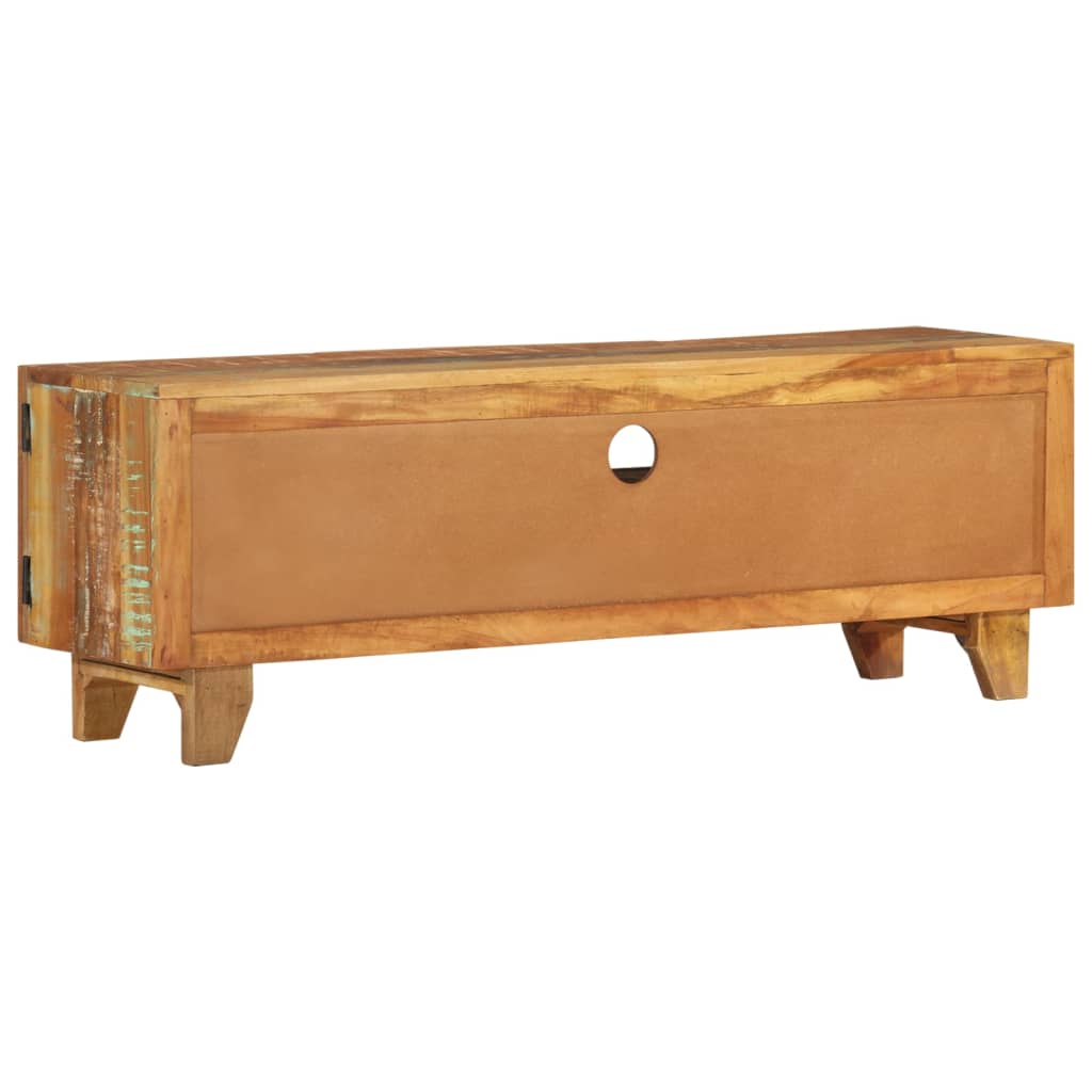 vidaXL TV-Schrank Handgeschnitzt 120x30x40 cm Altholz Massiv