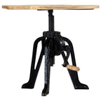 vidaXL Beistelltisch 60×(46-63) cm Massivholz Mango und Gusseisen