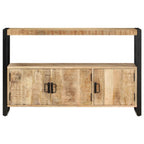 vidaXL Beistellschrank 120x30x75 cm Massivholz Mango