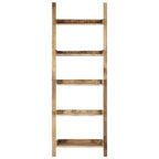 vidaXL Leiterregal Braun 75x37x205 cm Massivholz Mango