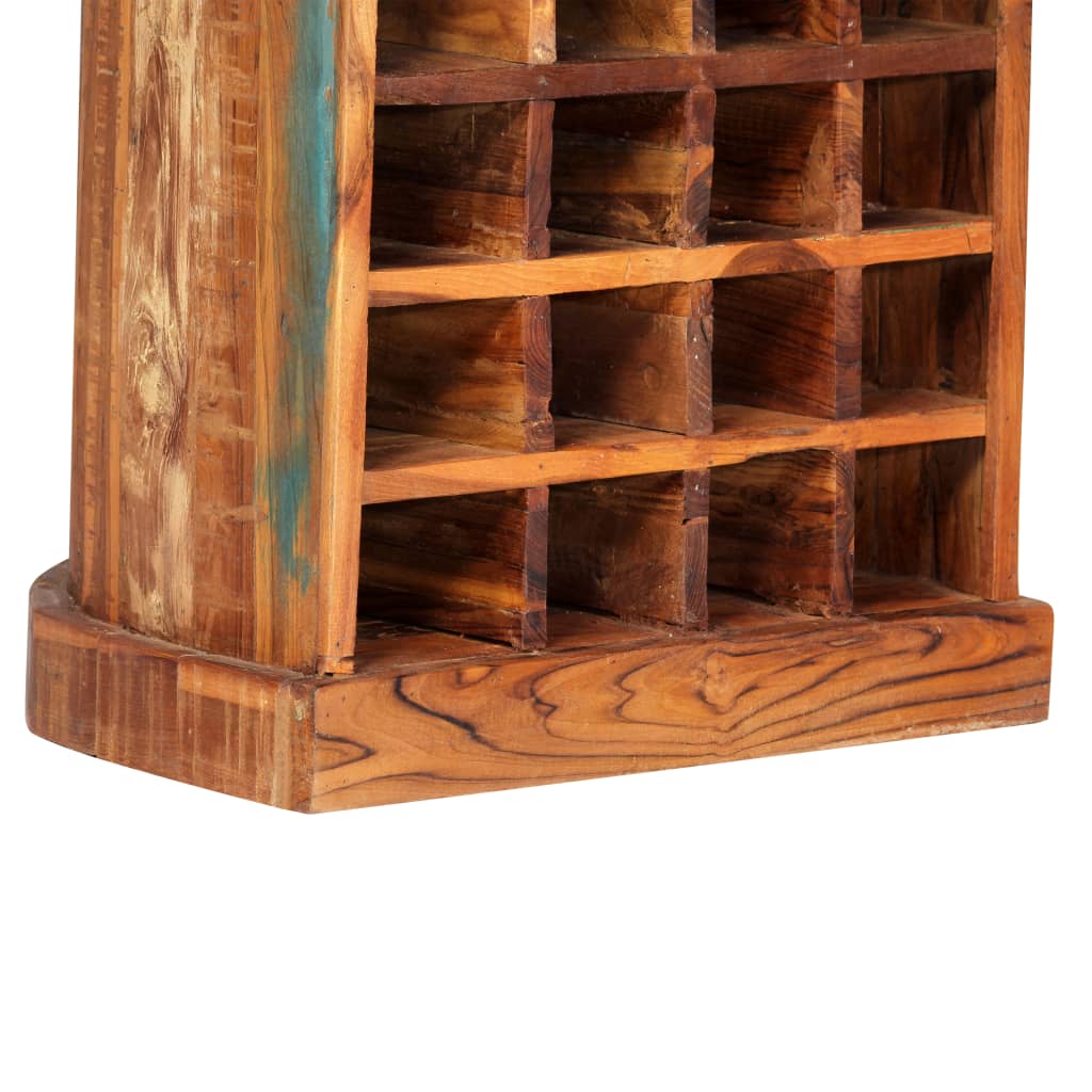 vidaXL Weinregal 50x40x180 cm Altholz Massiv