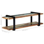 vidaXL TV-Regal 130x40x40 cm Altholz Massiv