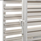 vidaXL Tablettwagen für 16 Tabletts 38x55x163 cm Edelstahl