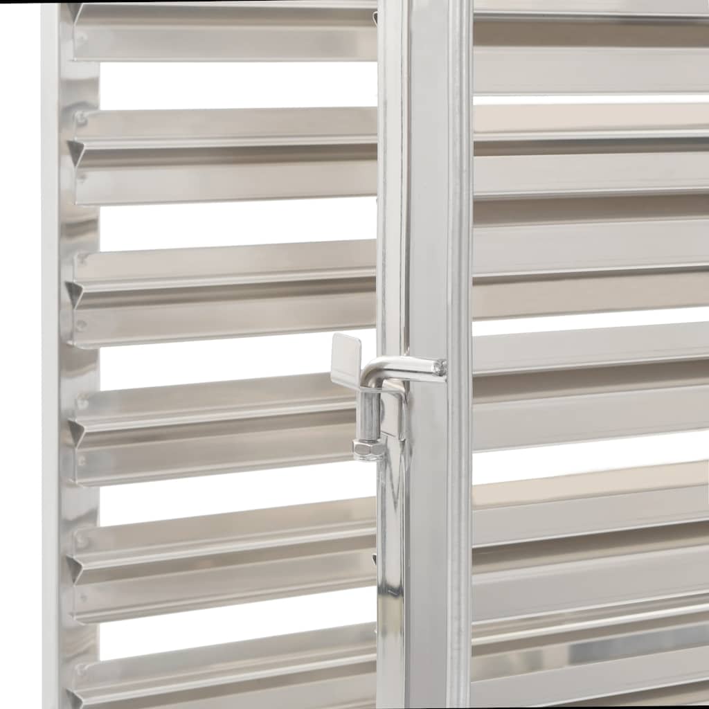 vidaXL Tablettwagen für 16 Tabletts 38x55x163 cm Edelstahl
