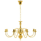 vidaXL Kronleuchter Golden für 8 x E14 Glühbirnen