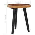 vidaXL Couchtisch 40 x 45 cm Teak Massiv
