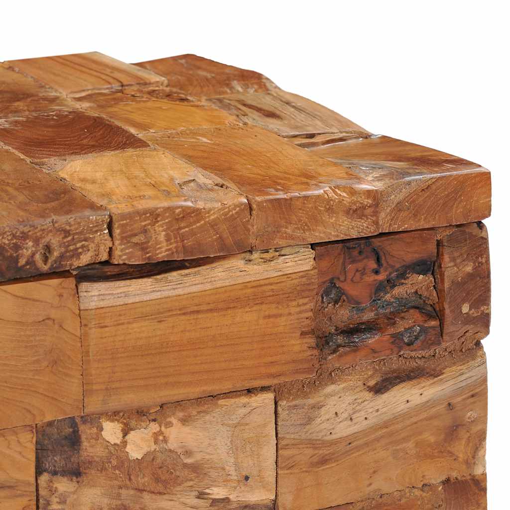 vidaXL Hocker mit Stauraum Massivholz Teak