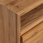 vidaXL Sideboard 80x30x60 cm Massivholz Teak