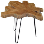vidaXL Couchtisch (60-70)×45 cm Teak