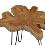 vidaXL Couchtisch (60-70)×45 cm Teak
