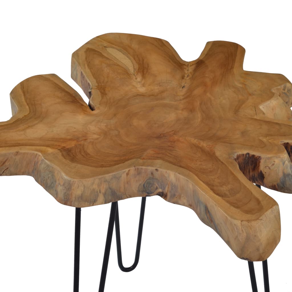vidaXL Couchtisch (60-70)×45 cm Teak