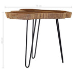 vidaXL Couchtisch (60-70)×45 cm Teak
