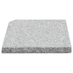 vidaXL Schirm-Gewichtsplatten 4 Stk. Quadratisch Grau Granit 100 kg