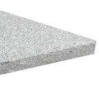 vidaXL Sonnenschirm-Gewichtsplatten 4 Stk. Dreieckig Garu Granit 60 kg
