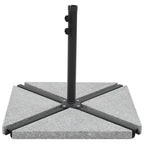 vidaXL Sonnenschirm-Gewichtsplatten 4 Stk. Dreieckig Garu Granit 60 kg
