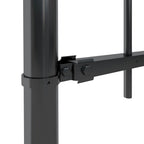 vidaXL Gartenzaun Woerden mit Speerspitze Stahl 181 x 60 cm Schwarz