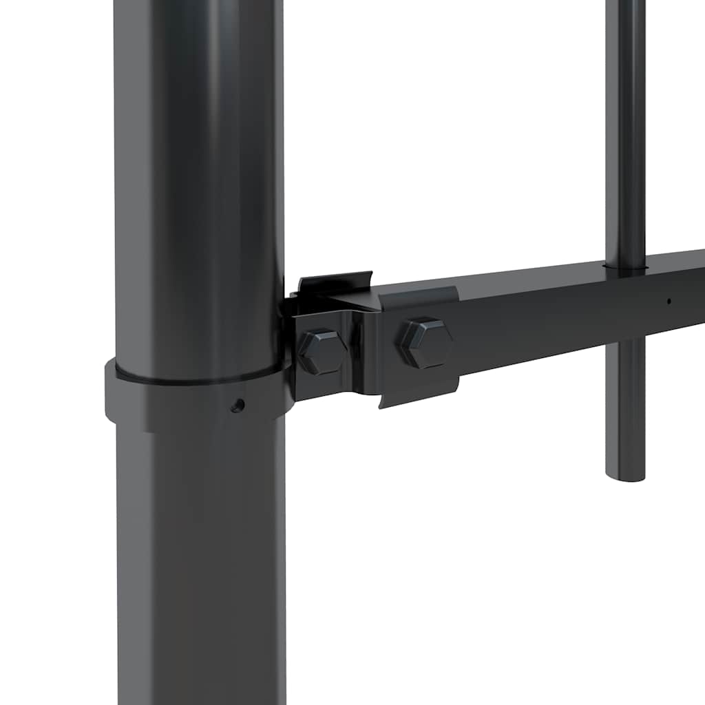 vidaXL Gartenzaun Woerden mit Speerspitze Stahl 181 x 60 cm Schwarz