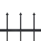 vidaXL Gartenzaun Woerden mit Speerspitze Stahl 181 x 60 cm Schwarz
