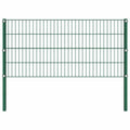 vidaXL Zaunelement mit Pfosten Eisen 176,5 x 80 cm Grün