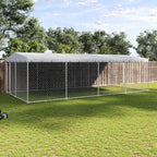 vidaXL Outdoor-Hundezwinger mit Überdachung 300×300×200 cm