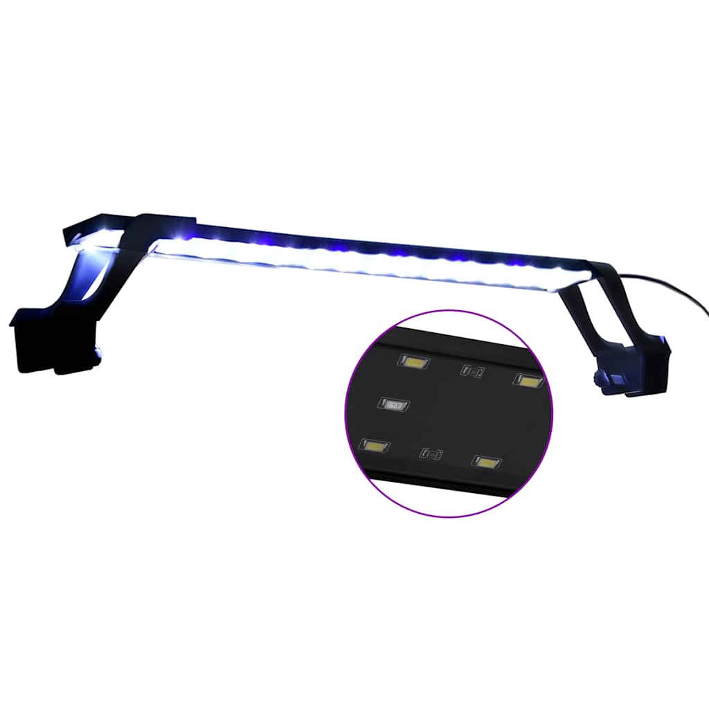 vidaXL LED-Aquariumleuchte mit Klemmen 55-70 cm Blau und Weiß