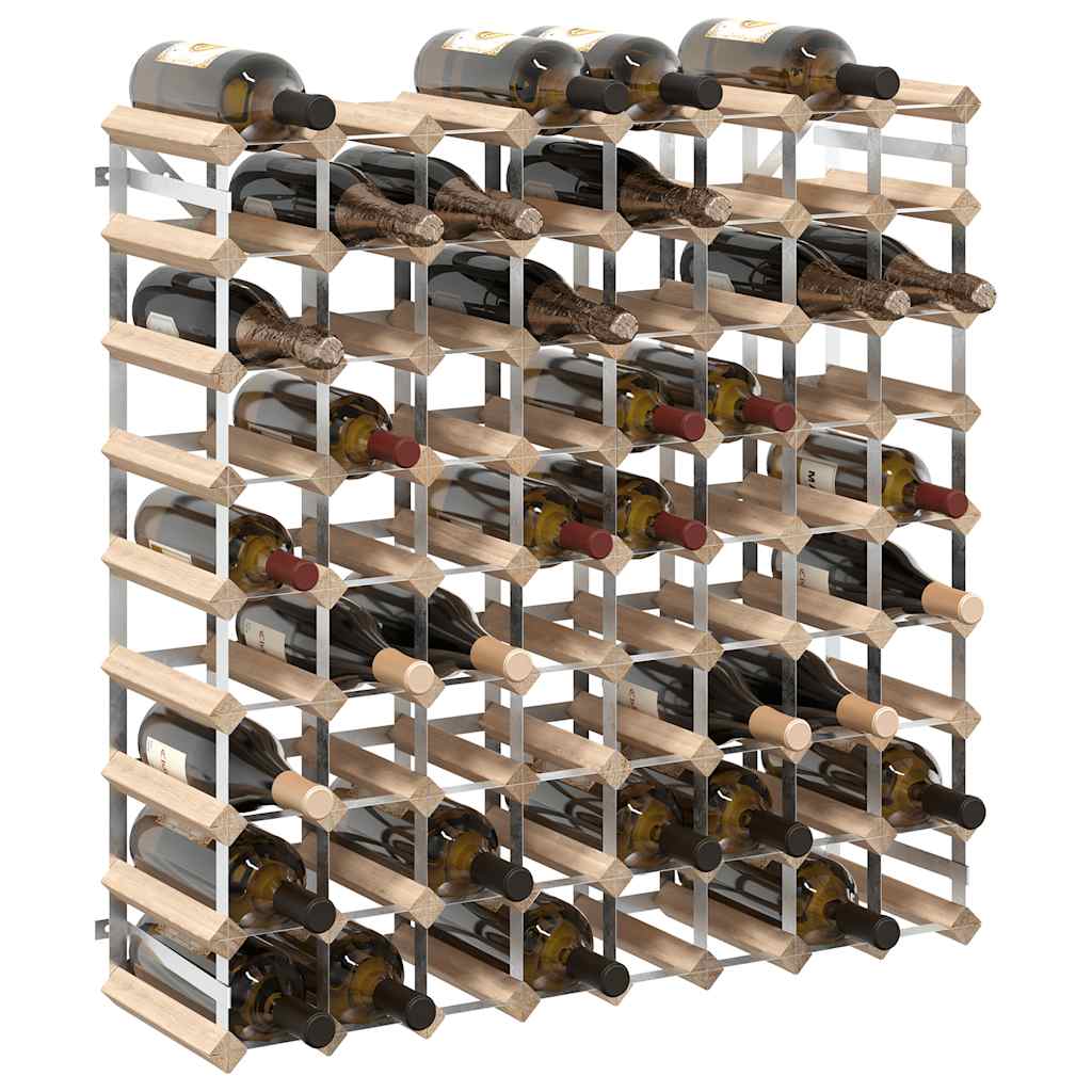 vidaXL Weinregal für 72 Flaschen Massivholz Kiefer