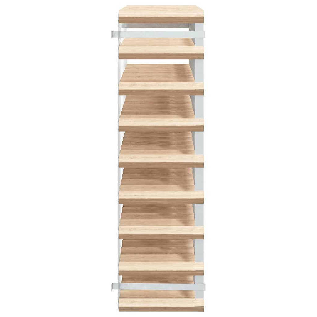vidaXL Weinregal für 72 Flaschen Massivholz Kiefer