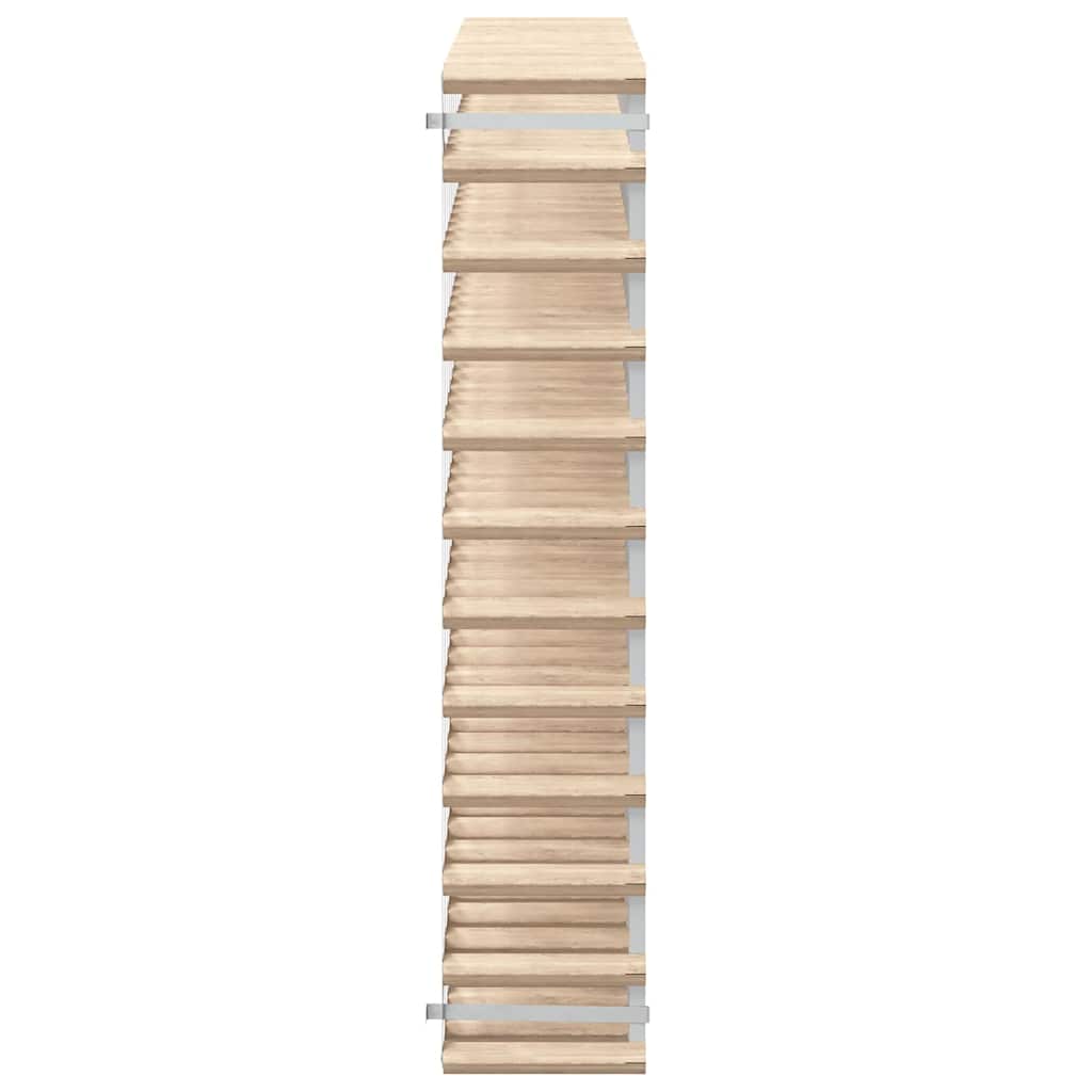 vidaXL Weinregal für 120 Flaschen Massivholz Kiefer