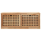 vidaXL Schuhbank 94 x 20 x 38 cm Walnussholz Massiv