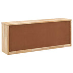 vidaXL Schuhbank 94 x 20 x 38 cm Walnussholz Massiv