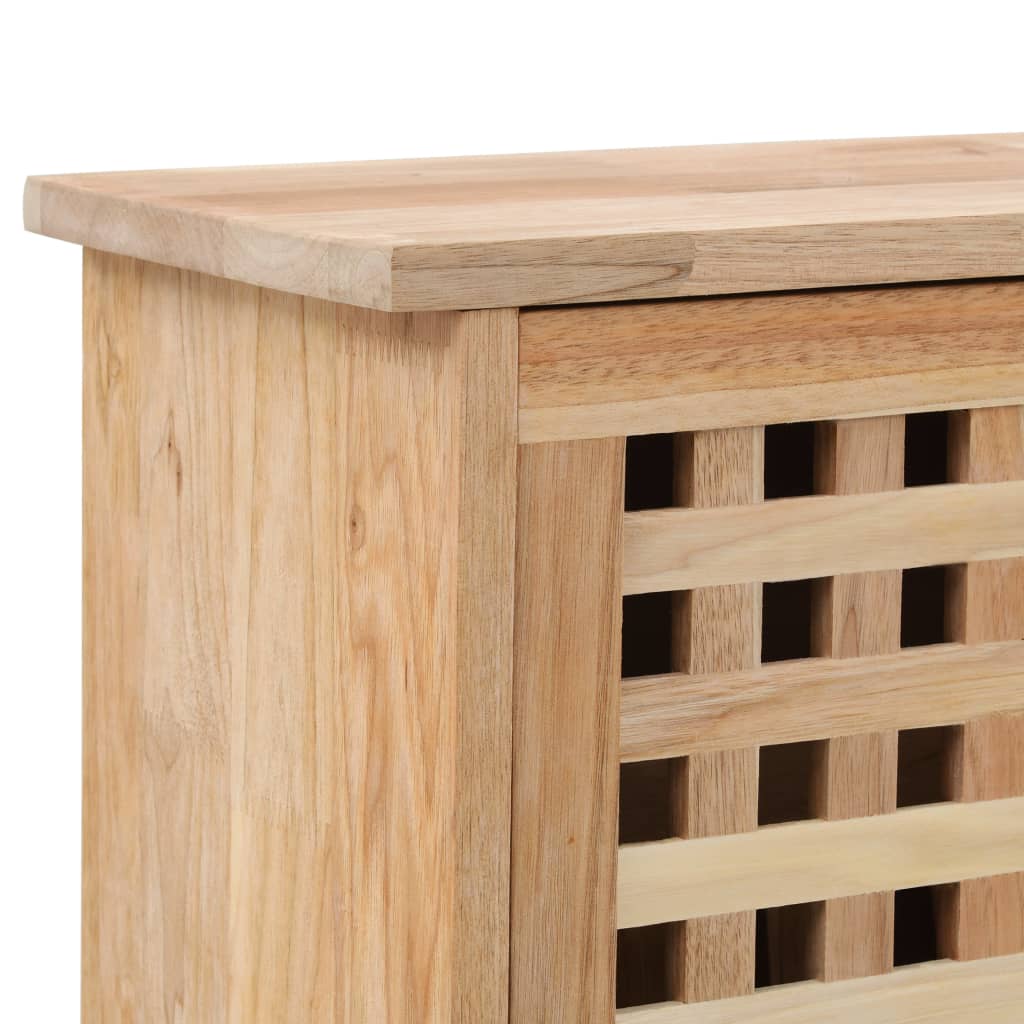 vidaXL Schuhschrank 55 x 20 x 104 cm Walnuss Massivholz