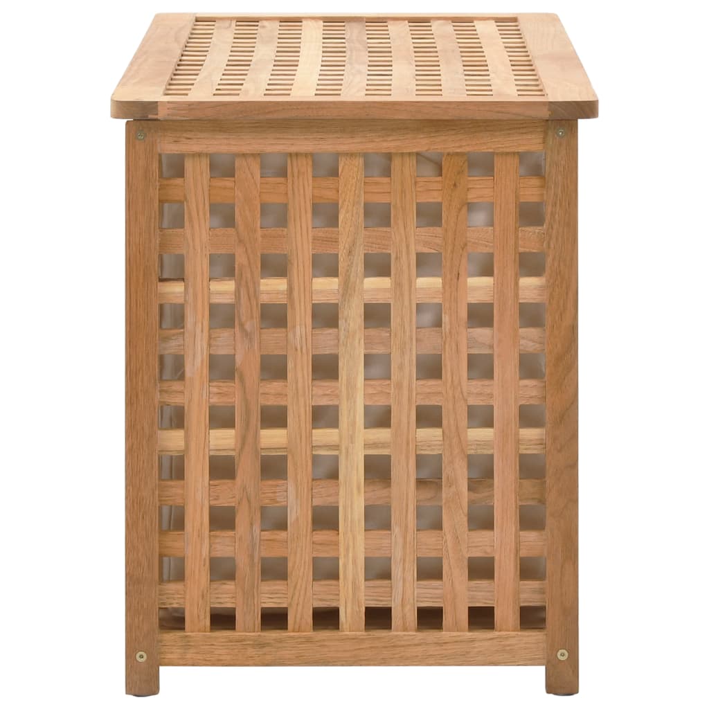 vidaXL Wäschetruhe 77,5×37,5×46,5 cm Walnuss Massivholz