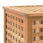 vidaXL Wäschetruhe 77,5×37,5×46,5 cm Walnuss Massivholz
