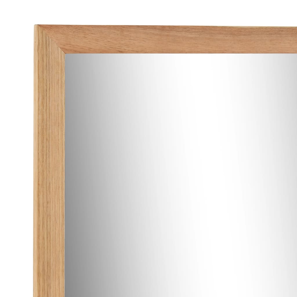 vidaXL Badezimmerspiegel 60×12×62 cm Walnuss Massivholz