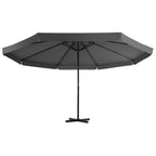 vidaXL Sonnenschirm mit Tragbarem Sonnenschirmständer Anthrazit