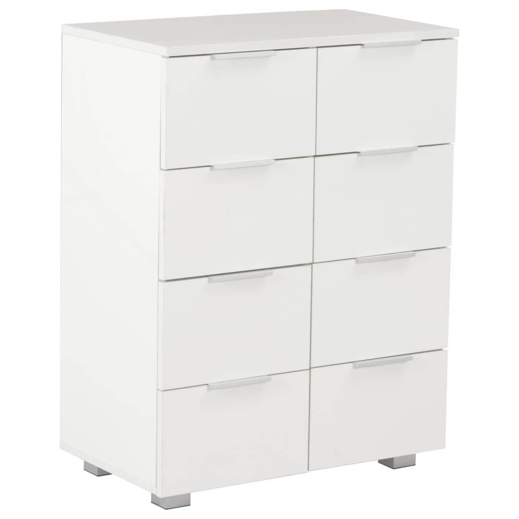 vidaXL Sideboard Hochglanz-Weiß 60x35x80 cm Holzwerkstoff