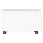vidaXL Couchtisch Hochglanz-Weiß 60x60x35 cm Spanplatte
