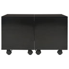 vidaXL Couchtisch Hochglanz-Schwarz 60x60x35 cm Holzwerkstoff