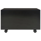 vidaXL Couchtisch Hochglanz-Schwarz 60x60x35 cm Holzwerkstoff