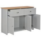vidaXL Sideboard Grau 112x35x81 cm