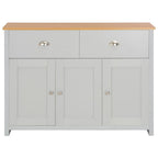 vidaXL Sideboard Grau 112x35x81 cm