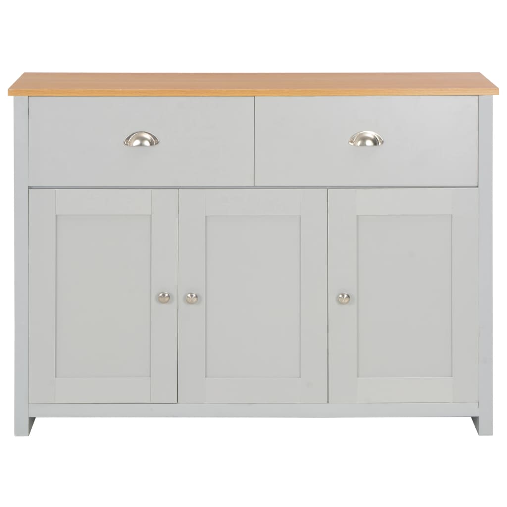 vidaXL Sideboard Grau 112x35x81 cm