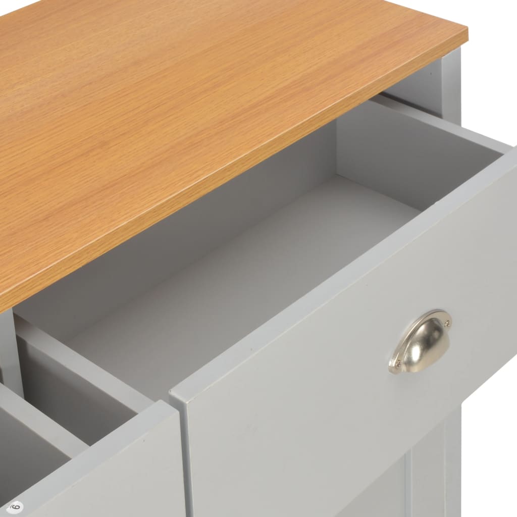 vidaXL Sideboard Grau 112x35x81 cm