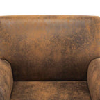 vidaXL Sofasessel Braun 70x69x72 cm Wildlederimitat