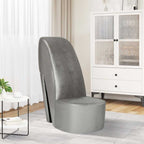 vidaXL Stuhl in Stöckelschuh-Form Silbern Kunstleder