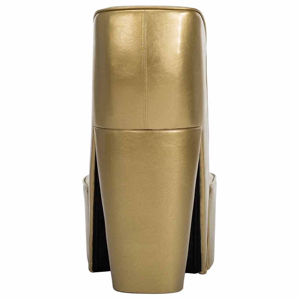 vidaXL Stuhl in Stöckelschuh-Form Golden Kunstleder