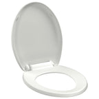 vidaXL Toilettensitz mit Absenkautomatik und Quick-Release-Design Weiß