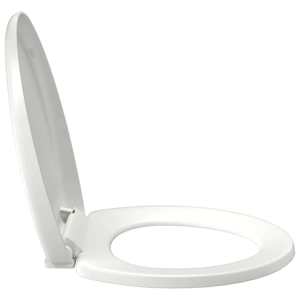 vidaXL Toilettensitz mit Absenkautomatik und Quick-Release-Design Weiß